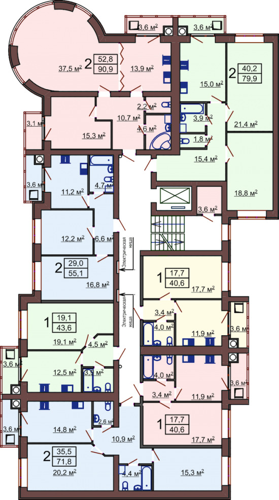 Планировки жилого комплекса